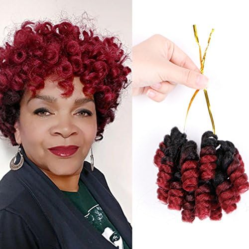 Hairphocas Black Hair Dirty Saniya Curl(12mm) 10" #1B/27