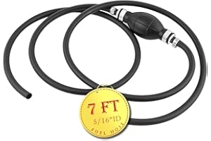 Afa Motors Fuel Line Hose 5/16 inch Boat Fuel Line with Primer Bulb Fuel Line Assembly for Outboard Boat Motor RVs Marine Fuel Lines