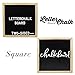 Square LetterChalk - A Reversible Letter Board Chalkboard Sign - Felt Boards With Letters