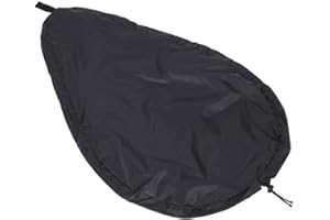 WBESTEXERCISES Kayak,Kayak Cockpit Cover,Kayak Cockpit Protector Fit Blocking Kayak Canoe Adjustable Cockpit Cover Waterproof Seal Cockpit Cover Breathable UV50+ Protector Black(XL)