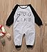 Baby Boy Girl Romper Letter Print Jumpsuit Playsuit Outfits One Piece