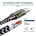 USB C to USB C Cable, Amoner 3Pack 3FT 6FT 10FT Type-C to Type-C Durable Nylon Braided Cord for USB Type-C Devices Including Samsung Galaxy Note 8/9 S10/S9+, Google Pixel, MacBook and More