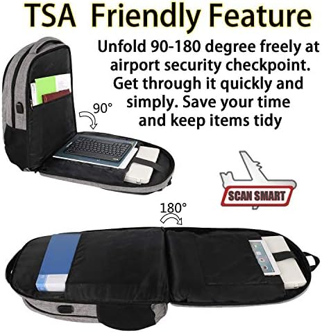 Travel Laptop Backpack,TSA Large Travel Backpack for Women Men, 17 Inch Business Flight Approved Carry On Backpack with USB Charger Port and Luggage Sleeve, MATEIN Durable College School Bookbag,Grey 2 Travel Laptop Backpack,TSA Large Travel Backpack for Women Men, 17 Inch Business Flight Approved Carry On Backpack with USB Charger Port and Luggage Sleeve, MATEIN Durable College School Bookbag,Grey