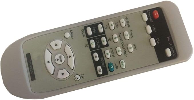 Easy Replacement Remote Conrtrol Suitable For Epson Eb 17 Eb 1723 Eb 1725 Eb 1730w Projector Electronics Amazon Com