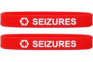 SayitBands 2 Pack of Medical Alert Wristband Bracelets in 12 Options