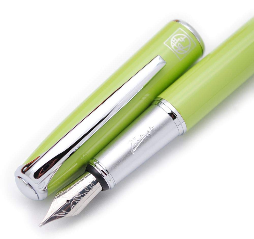 czxwyst Picasso 916 Malage Fountain Pen Original Box (Light Green, Medium Nib)