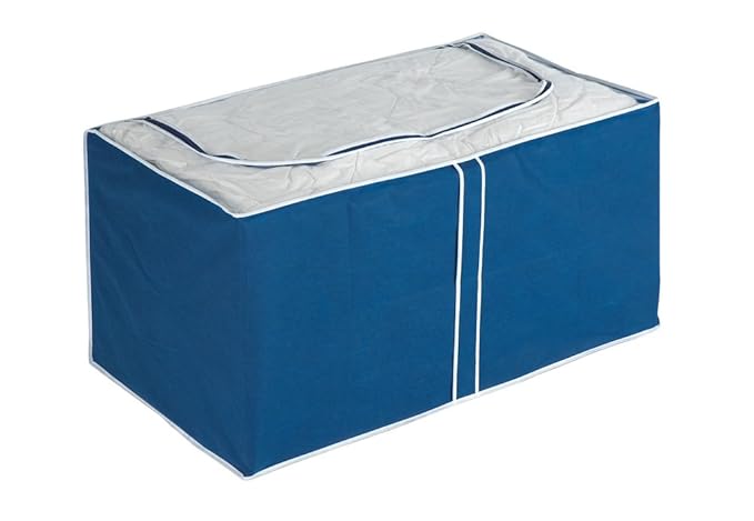 WENKO 4380631100 Jumbo-Box Air, 100 % Polypropylen, 91 x 48 x 53 cm, Blau