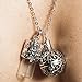 OUTLET SALE: Exquisite Antique Silver Aromatherapy Necklace Essential Oil Diffuser Locket Bottle Lava Rock Kit