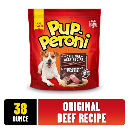 PUP-PERONI DOG TREATS, ORIGINAL BEEF FLAVOR, 38 OUNCE, MADE WITH REAL BEEF
