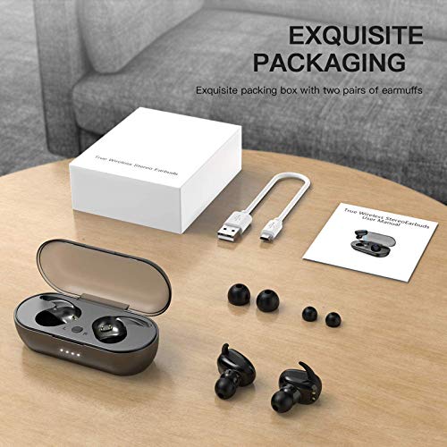 Waterproof Bluetooth 5.2 True Wireless Headset,Touch Control,30H Cycle Playback time TWS t,with Charging Box and Microphone,in-Ear Stereo Headset b