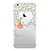Soft Cover TPU Bumper IPhone 6 / 6S 4.7 Inch Transparent Case Flower Ultra Slim Thin Soft Cover Anti-Slip Shell (Fox And The Leaves)