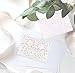 Laser Cut Blank Invitations with Envelopes 5 x 7.25 Inches (Set of 24)