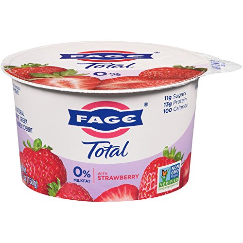 FAGE TOTAL Split Cup, 0 Greek Yogurt with Strawberry, 5.3 oz Amazon
