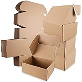 Shipping Boxes, 10Pcs khaki 12x9x4in Corrugated Cardboard Box | CoSuitable Small Shipping boxes E-Commerce Packaging, Shipping Packaging etc.