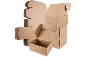 JIUZHOUXIN Shipping Boxes,12" x 9" x 4" Which is Anti-Impact Come with Exquisite Sealing Label.Suitable E-Commerce Packaging, Shipping Packaging.