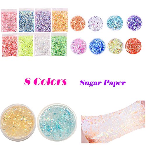 Slime Supplies Kit 75 Pack Slime Beads Charms for Kids, Include Styrofoam Balls, Fishbowl Beads, Glitter Jars, Fruit Slice, Sugar Paper, Clear Containers with Lids Slime Tools for DIY Slime Girl Party - Thumbnail 3