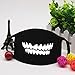 KOMIWOO 6 Pack Anti Dust Anime Mask Cotton Mask, Cut EXO Bear Teeth Star Pattern Anti Dust Face Mouth Mask for Kids Teens Men Women Black