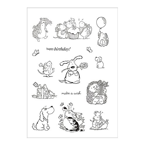YESIDO Clear Stamps Silicone for Card Making Fantastic Craft PatternRetro Key Transparent Stamp Seal Rubber Postage Design DIY Scrap-Booking Photo Album Diary Decoration Supplies Gifts - Thumbnail 6