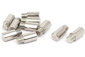 FIYA IIVVERR Cupboard Cabinet Shelf Support Pin Silver Tone 8.5mm Dia 10pcs (Soporte de estante para gabinete de gabinete Pin Silver Tone 8.5mm Dia 10pcs