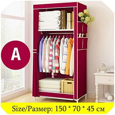 Tuyhnm Simple Wardrobe Student Dormitory Single Wardrobe Storage Closet Finishing Storage,HH341000CS5