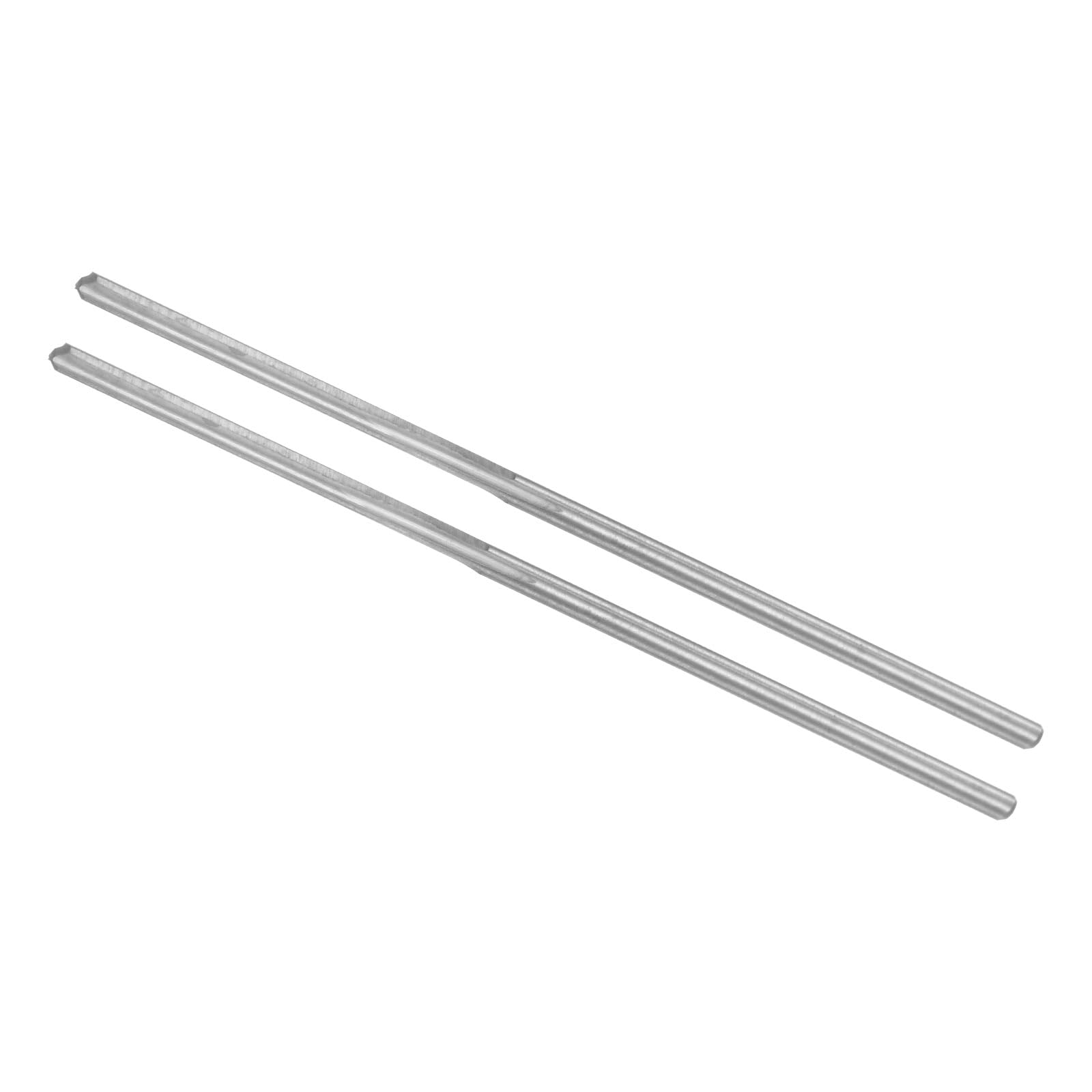 CoCud Chucking Reamer, 1.2mm Cutting Diameter 3 Flutes, C3/ K10 Tungsten Carbide Milling Cutter - (Applications: for Aluminum Copper Plastic Wood), 2-Pieces