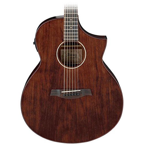 Ibanez AEW40FFCD 6 String Acoustic Electric Guitar, 21 Frets, AEW Neck, Rosewood Fretboard, Walnut Body Back & Sides, Gloss Polyurethane, Natural High Gloss