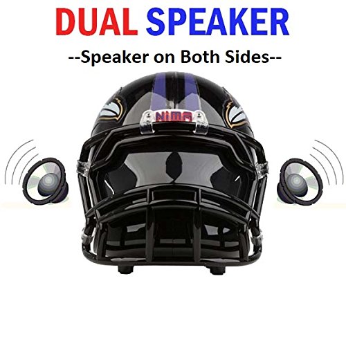 NIMA Portable Bluetooth Speaker, NFL Football Helmet Super Mini Wireless Stereo Speaker Built-in Mic, Hands-free Calling, LOUD HD Sound and Bass -Baltimore Ravens - Thumbnail 2