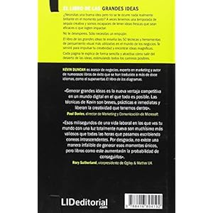 El libro de las grandes ideas: 50 maneras de generar ideas de forma eficaz (Concise Advice) (Spanish Edition)