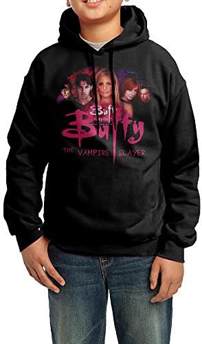 QSDFE Youth Unisex Hoodies Buffy The Vampire Slayer Black Size XL