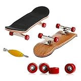 Wooden Maple Fingerboard with Red Wheels - Starter Edition by Delight eShop