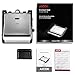 Aicok Panini Press Grill, Panini Maker, Sandwich Maker with 11.6