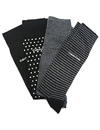 Calvin Klein - Calcetines para hombre, color negro y gris
