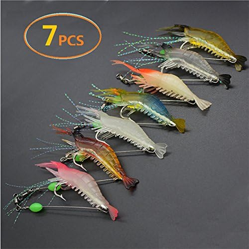 Fishing Lure,Soft Fishing Luminous Shrimp Lure （7pcs）