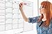 KITLIFE Wet or Dry Erase Jumbo Monthly Wall Calendar – Undated Office Wall Planner – Erasable Whiteboard with Calendar Month and Notes – Easy Mount Adhesive Foam Strips Included, 24 x 36”
