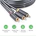 Ugreen 3RCA Male to 3RCA Male Stereo Audio Video Cable RG59 Gold Plated for Connecting Your VCR, DVD, HD-TV, and Other Home Theater Audio/Video Equipment ,15ft/5m