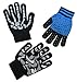 N'Ice Caps Boys Magic Stretch Gloves 3 Pair Pack Assortment (7-14 Years, Black Grey/Black/Black Royal)