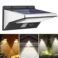 OUSFOT Solar Lights Outdoor Motion Sensor 21 LED 3 Modes Wireless Waterproof Security Solar Powered Lighting Super Bright 120 Degree Wide Angle Sensor Light