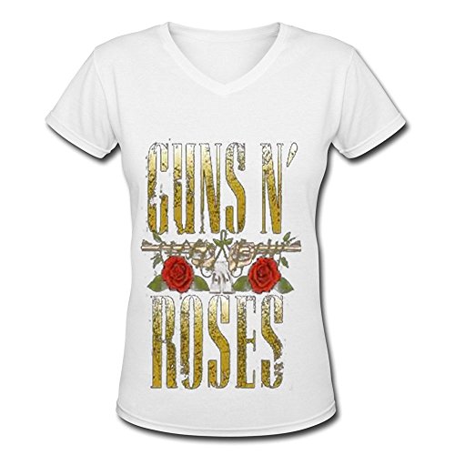 Rock Band Guns N' Roses Logo V Neck T 