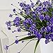 Only Angel Artificial Flowers Bouquet Fake Daffodils Greenery Shrubs Bushes Table Office Decor Home Indoor-6 Pack Purple