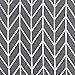 Wake In Cloud - Gray Chevron Duvet Cover Set, 100% Cotton Bedding, Zig Zag Geometric Modern Pattern Printed on Grey, with Zipper Closure (3pcs, Full Size)