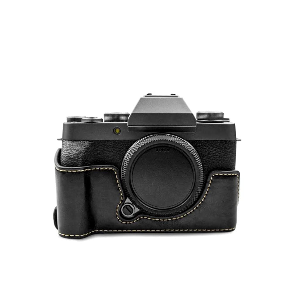 MUZIRI KINOKOO Fuji X-T200 Case, Protective Case Compatible for Fuji X-T200/XT200 SLR Camera - PU Leather Camera Case with Grip Design - Black — image 1