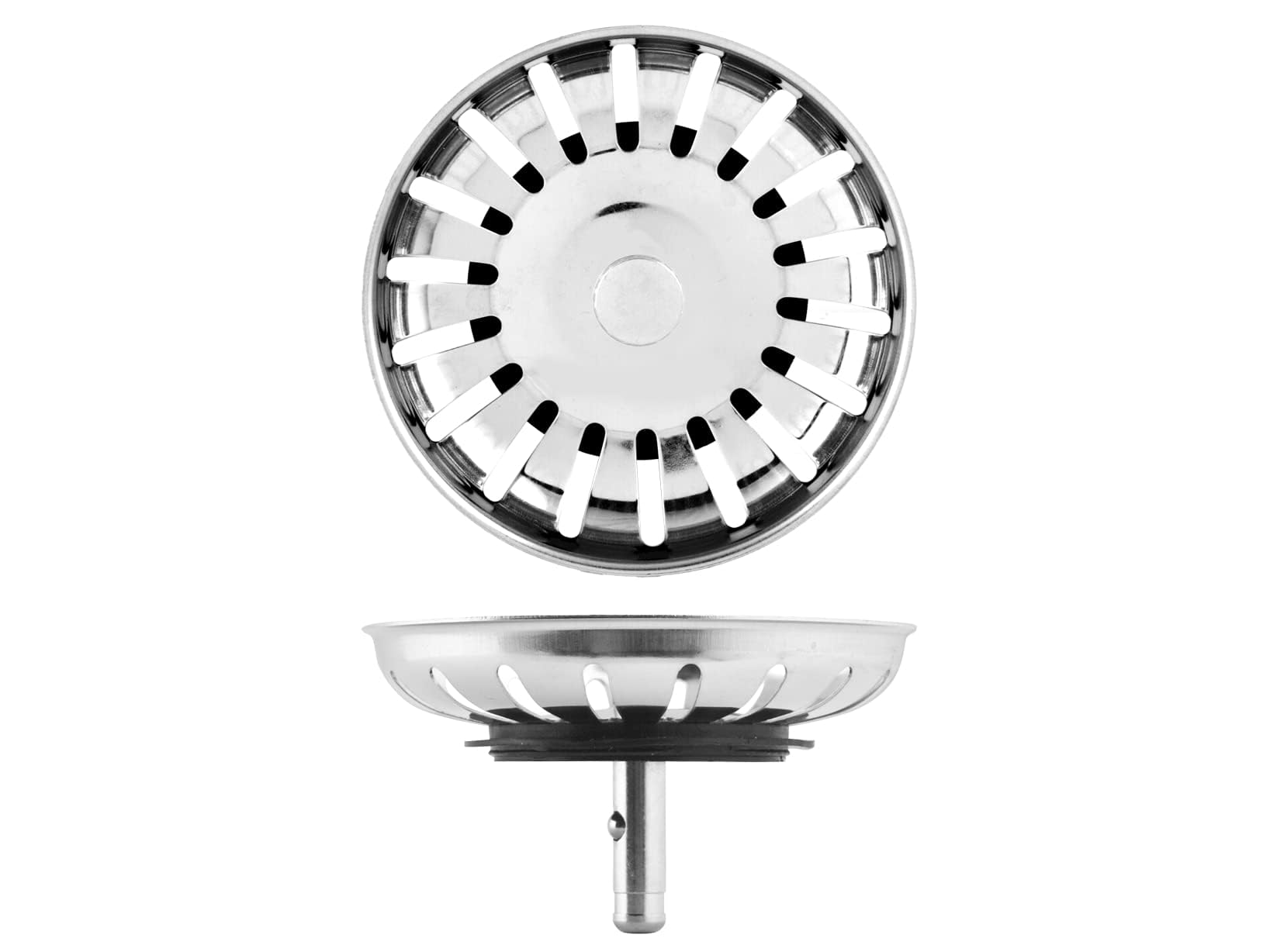 Home Drain/Sink Basket, Steel/Stainless Steel, 8 cm, Standard, Medium