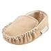 DDLBiz Baby Boys Girls Double Velour Soft Sole Shoe Soft Shoes Flats Shoes (0~6Month/4.3inch, Khaki)