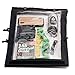 AquaQuest Trail Map Case - 100% Waterproof Map & Document Holder - Multipurpose Transparent Clear Dry Bag - Ebony