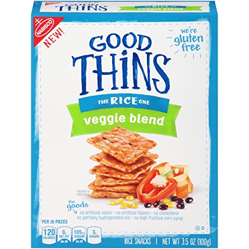 Good Thins Veggie Blend Gluten Free Rice Crackers - 3.5 Ounce Box