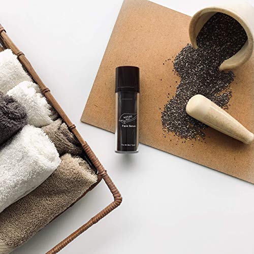 Nature Nut Face Serum + Moisturizing Face Cream - Based on Hyaluronic Acid, Jojoba Oil & Chia Seeds. clinically tested for sensitive skin, rich in Vitamin-E, Omega-3, 6 & 9. for all skin types