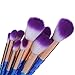 Unicorn Makeup Brushes Set, 10Pcs Foundation Brush Eyeshadow Brushes Powder Concealer Contour Face Lips Eyes Brushes Set Gradient Color Spiral Handle