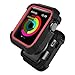 Case and Band Compatible for Watch Series 1/2/3 42mm, Silicone Strap with Ventilation Holes and Shock Resistant Bumper Cover Replacement for Watch Series 1/2/3