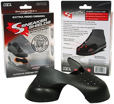 3 Pack - Sneaker Shields - Sneaker Protector Toe Box Decreaser, Anti Crease Wearable Inserts for Shoes - Keep Your Kicks Crease Free - Pre Notched - Protector (Small (Men's 6-9 / Women's 7-10))