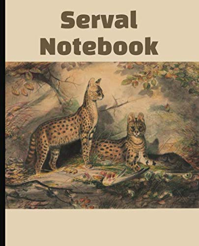 Serval Notebook: Blank College Ruled Composition Notebook